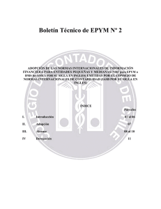 Boletín Técnico de EPYM Nº 2 - Colegio de Contadores de Chile