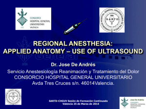 DE ANDRÉS - Anatomía aplicada en la práctica de la anestesia