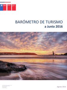 Barómetro de Turismo a junio 2016