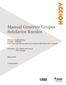 Manual Genérico Grupos Solidarios Rurales