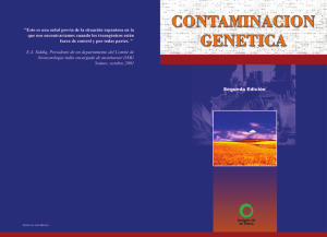 Contaminacion Genetica. Amigos de la tierra, 38pp. - Bio