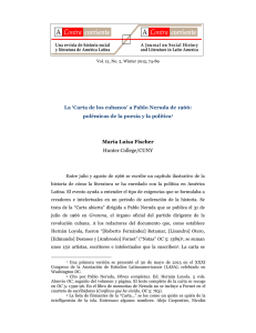 `Carta de los cubanos` a Pablo Neruda de 1966