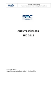 cuenta pública sec 2013 - Superintendencia de Electricidad y