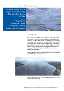 Estudios previos para el puente sobre el Canal de Chacao