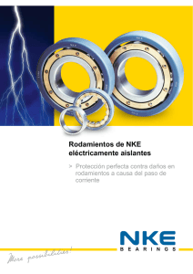 Rodamientos de NKE eléctricamente aislantes