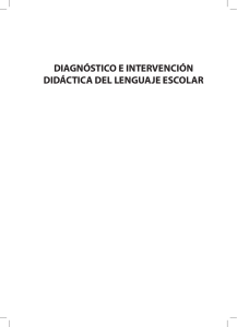Diagnóstico e intervencion didáctica del lenguaje escolar