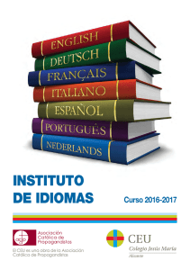 instituto de idiomas - Colegio CEU Jesús María Alicante