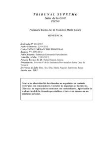 T R I B U N A L   S U P R E M O   Sala de lo Civil