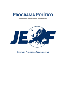 Descarga el programa político de JEF Europa