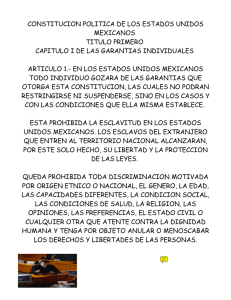 constitucion politica de los estados unidos mexicanos titulo primero