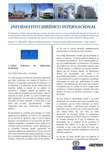 informativo jurídico internacional - Ministerio de Relaciones Exteriores
