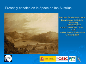 Presas y Canales de la época de los Austrias en España