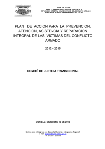 plan de accion para la prevencion, atencion - CDIM