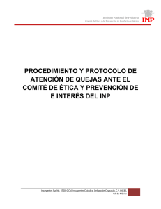 protocolo - Instituto Nacional de Pediatría