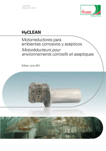 HyCLEAN Motorreductores para ambientes corrosivos y
