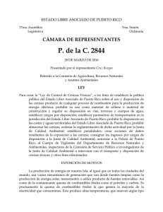 P. de la C. 2844 - Cámara de Representantes