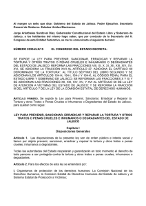 Ley para Prevenir, Sancionar, Erradicar y Reparar la Tortura y otros