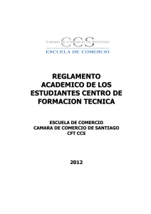reglamento academico de los estudiantes centro de formacion tecnica
