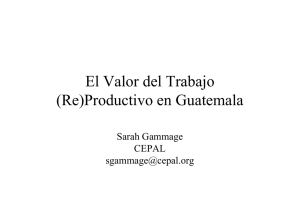 alor del trabajo no remunerado: los casos de México y Guatemala.