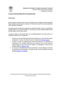 PLAN DE ACCION DE BIFENILOS POLICLORADOS (PCB