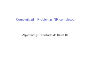Complejidad - Problemas NP