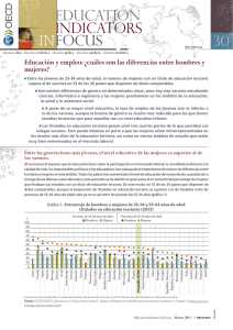 Nº 30: Educación y empleo - Ministerio de Educación, Cultura y