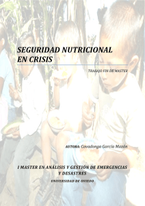 seguridad nutricional en crisis - Repositorio de la Universidad de