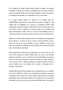 I) Declaraciones indagatorias de Diego Enrique Barreda