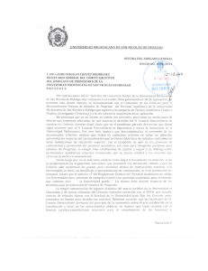 Respuesta al SPUM - Universidad Michoacana de San Nicolás de