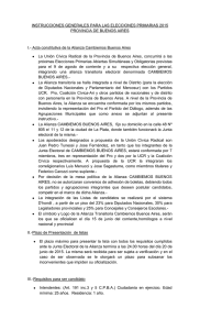 Instrucciones Generales para la elección Primaria 2015