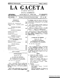 Diario Oficial de Nicaragua - No. 293 del 19 de diciembre 1980