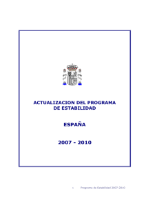 Programa de Estabilidad 2007-2010