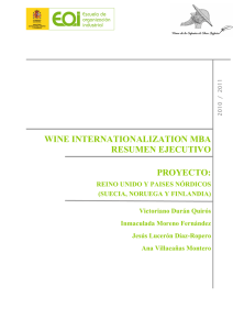 WINE INTERNATIONALIZATION MBA RESUMEN EJECUTIVO
