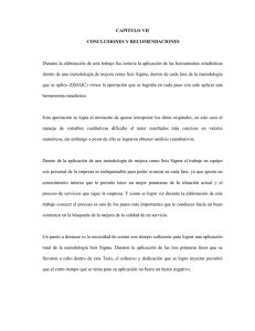 CAPITULO VII CONCLUSIONES Y RECOMENDACIONES Durante