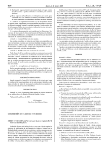 4150 B.O.C. y L. - N.º 29 CONSEJERÍA DE CULTURA Y TURISMO