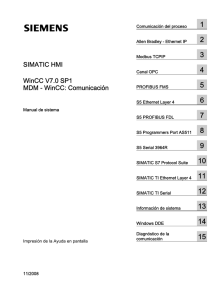 MDM - WinCC: Comunicación - Siemens Industry Online Support