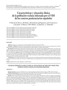 Características y situación clínica de la población reclusa infectada