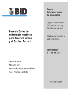 Base de Datos de Hidrología Analítica para América Latina y el Caribe