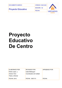 HUE-G22-E02 proyecto educativo centro