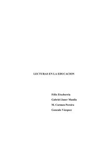 Lecturas en la Educación - Información. Estudios de Género
