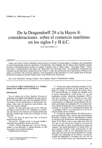 De la Dragendorff 29 a la Hayes 8: consideraciones sobre