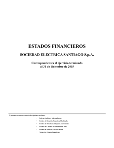 Estados financieros - Eléctrica Santiago