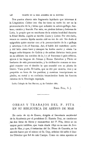 pdf Obras y trabajos del P. Fita en su biblioteca de Arenys de Mar