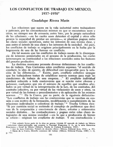 LOS CONFLICTOS DE TRABAJO EN MÉXICO, 1937