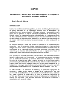 ENSAYOS Problemática y desafío de la educación