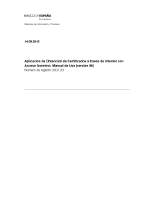 Aplicación de Obtención de Certificados a través de Internet