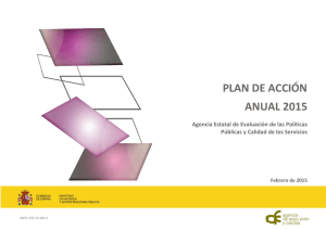 plan de acción anual 2015 - Agencia de Evaluación y Calidad