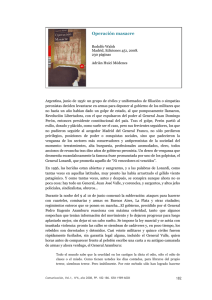 Operación masacre Rodolfo Walsh Madrid, Ediciones 451, 2008