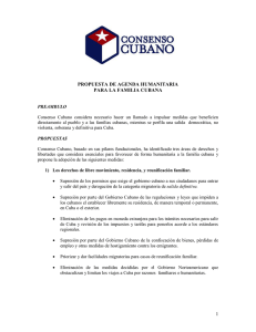 1 propuesta de agenda humanitaria para la familia cubana