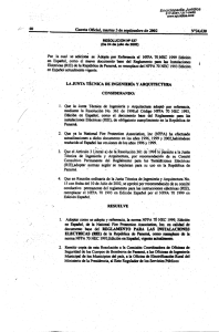 resolución 537 de 24 de julio de 2002, gaceta oficial 24630 de 3 de